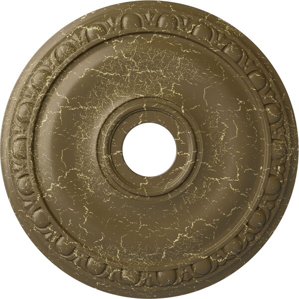 Ekena Millwork Jackson Ceiling Medallion (Canopies up to 5 1/8"), 20"OD x 3 5/8"ID x 1"P, Mississippi Mud Crackle CM20JAMMC - main